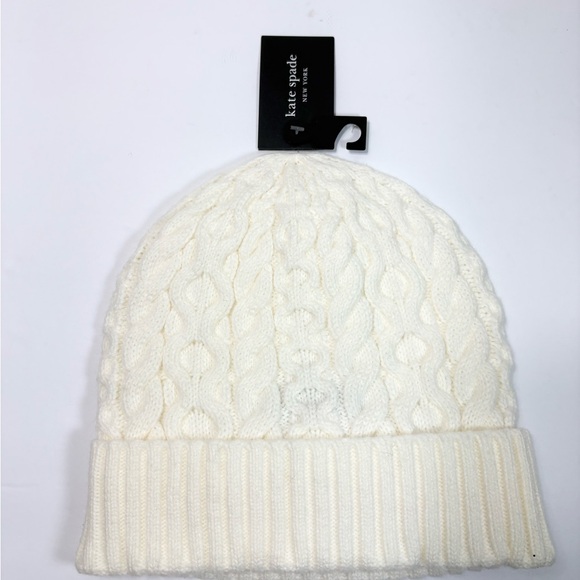Kate Spade Cable Knit Velvet Bow Beanie Hat Cream
NEW WITH TAGS - Picture 3 of 5